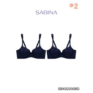 Sabina เสื้อชั้นใน (Set 2 ชิ้น ) มีโครง รุ่น Sixnature รหัส SBXS2200BD สีน้ำเงินเข้ม