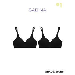 Sabina เสื้อชั้นใน Seamless Fit (Set 2 ชิ้น) รุ่น Perfect Bra รหัส SBXD97552BK สีดำ