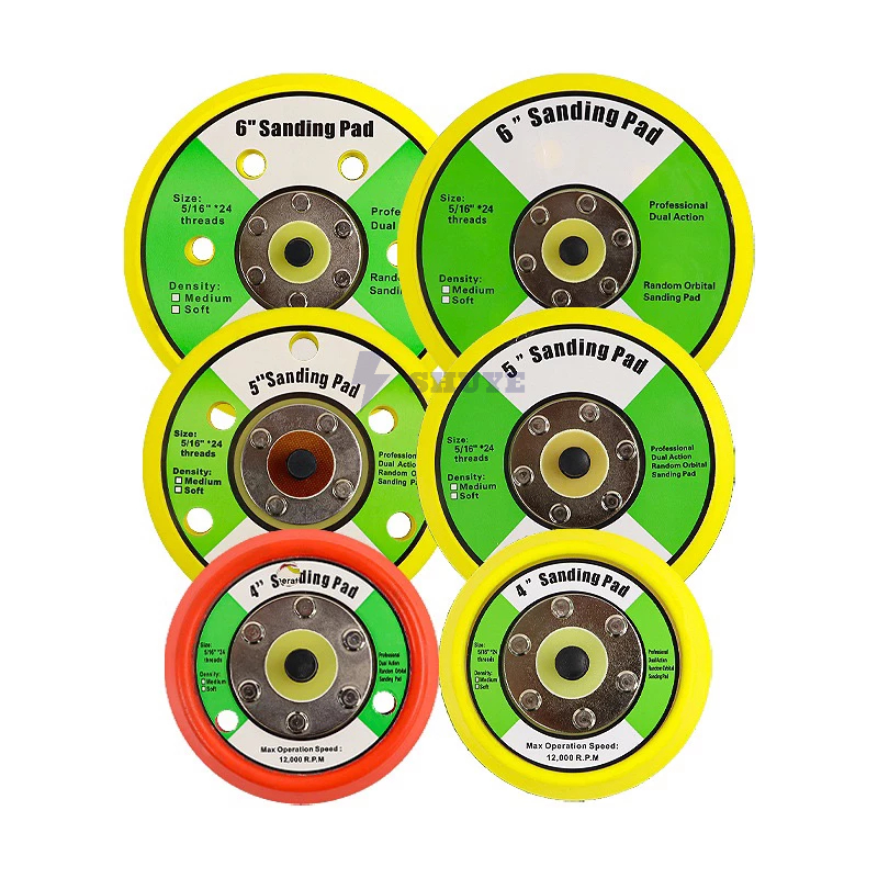 Grinder Backing Pad 1'' - 6'' Sanding Disc Backing Pads Hook Loop M6 5/16 Newest Useful Durable
