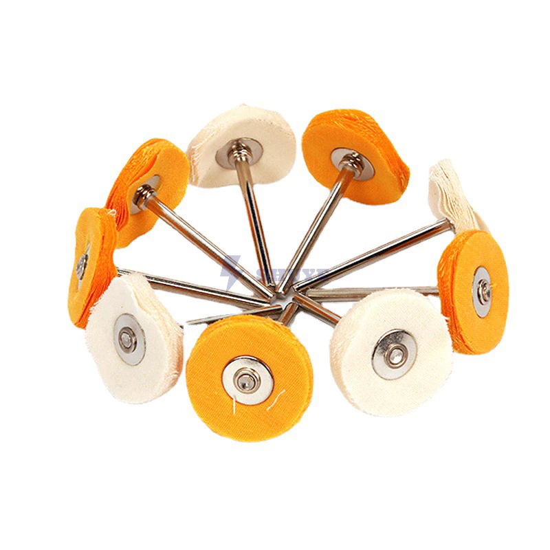 （SHUYE）การขัดเงาด้วยใบขัดเงาขนแกะ เครื่องสับกดบดแปรงล้อพร้อมที่จับสำหรับสว่าน 3x25mm