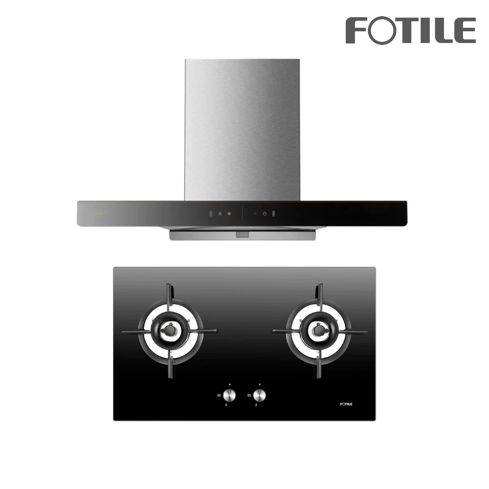 FOTILE ชุดเซ็ทเครื่องดูดควัน EMS9028s เตาแก๊สฝัง GHG78211