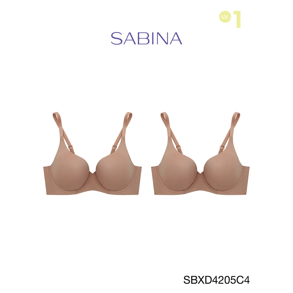 Sabina เสื้อชั้นใน (Set 2 ชิ้น) มีโครง Seamless Fit รุ่น Perfect Bra รหัส SBXD4205C4 สีเนื้อแทน