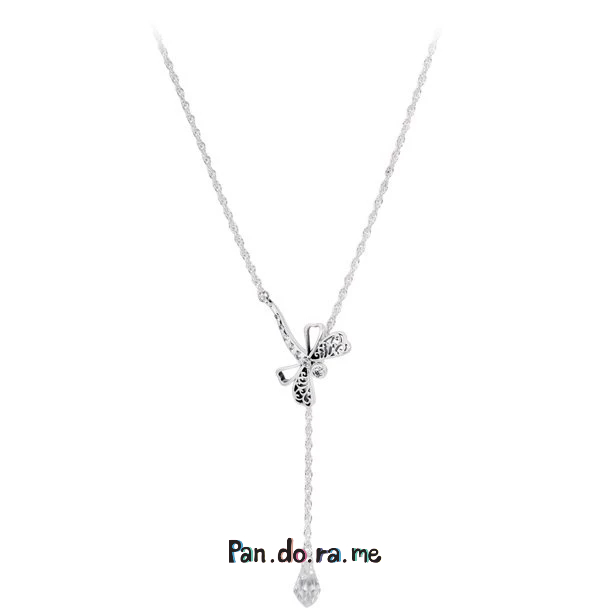 [พร้อมส่ง สินค้าแท้ 💯]แถมกล่อง สร้อยคอแพนโดร่า รุ่น Pandora Dreamy Dragonfly Necklace