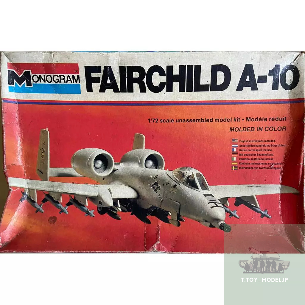Monogram 1/72 Fairchild A-10 โมเดลเครื่องบินรบ โมเดลเครื่องบินรบสงครามโลก