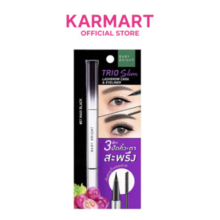 Baby Bright ทรีโอสลิมแลซโบรว์คาร่าแอนด์อายไลน์เนอร์ 2g+0.5ml…