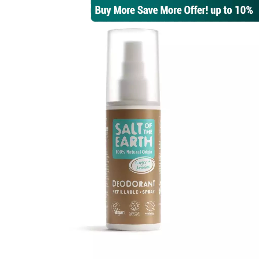Salt of the Earth Ginger & Jasmine Natural Deodorant Spray 100ml