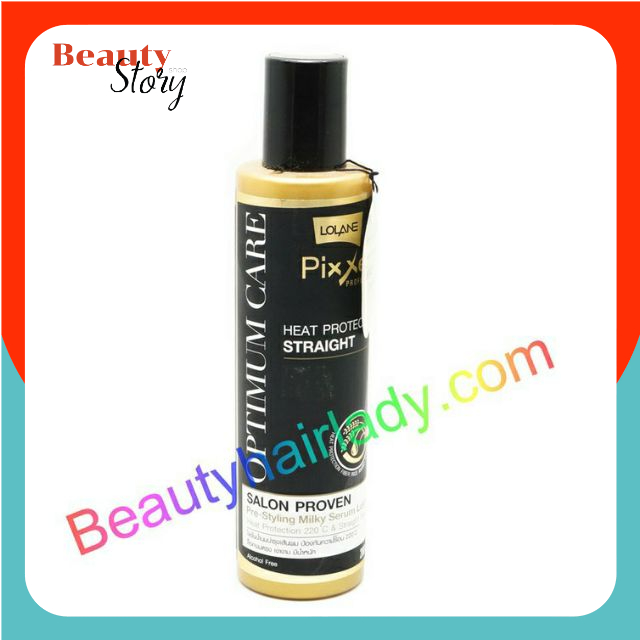 🔧Lolane Pixxel Optimum Care Heat Protection Straight 200ml. (*หัวกลม**) 3คุณประโยชน์: บำรุง จัดแต่งทรง ป้องกันความร้อน