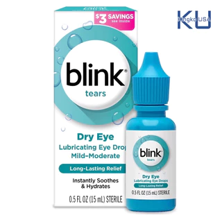 [แท้พร้อมส่ง] Blink เจลน้ำตาเทียม นำเข้า สูตรเข้มข้น ลิควิดเจลเคลือบดวงตา สำหรับผู้มีอาการตาแห้ง