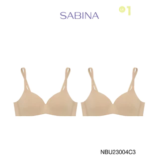 [Online Exclusive] Sabina เสื้อชั้นใน (Set 2 ชิ้น) Invisible Wire รุ่น Pretty Perfect รหัส NBU23004C3 สีเนื้อเข้ม