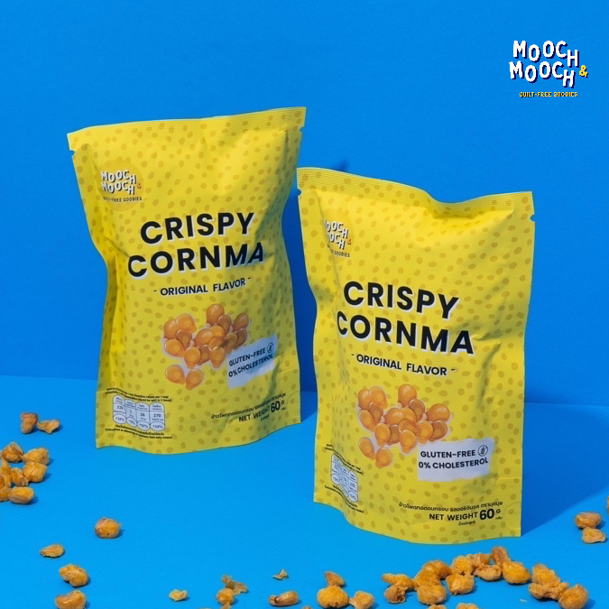 MOOCHMOOCH ขนมข้าวโพดอบทอดกรอบ (รสออริจินอล) Crispy Cornma (Original flavor)