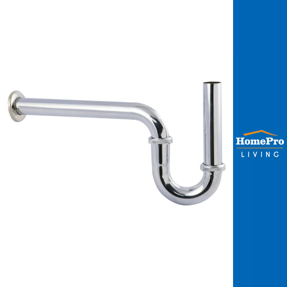 RASLAND ท่อน้ำทิ้งอ่างล้างหน้าพีแทรป 30 ซม. RA A126-C/30/SS สีโครม