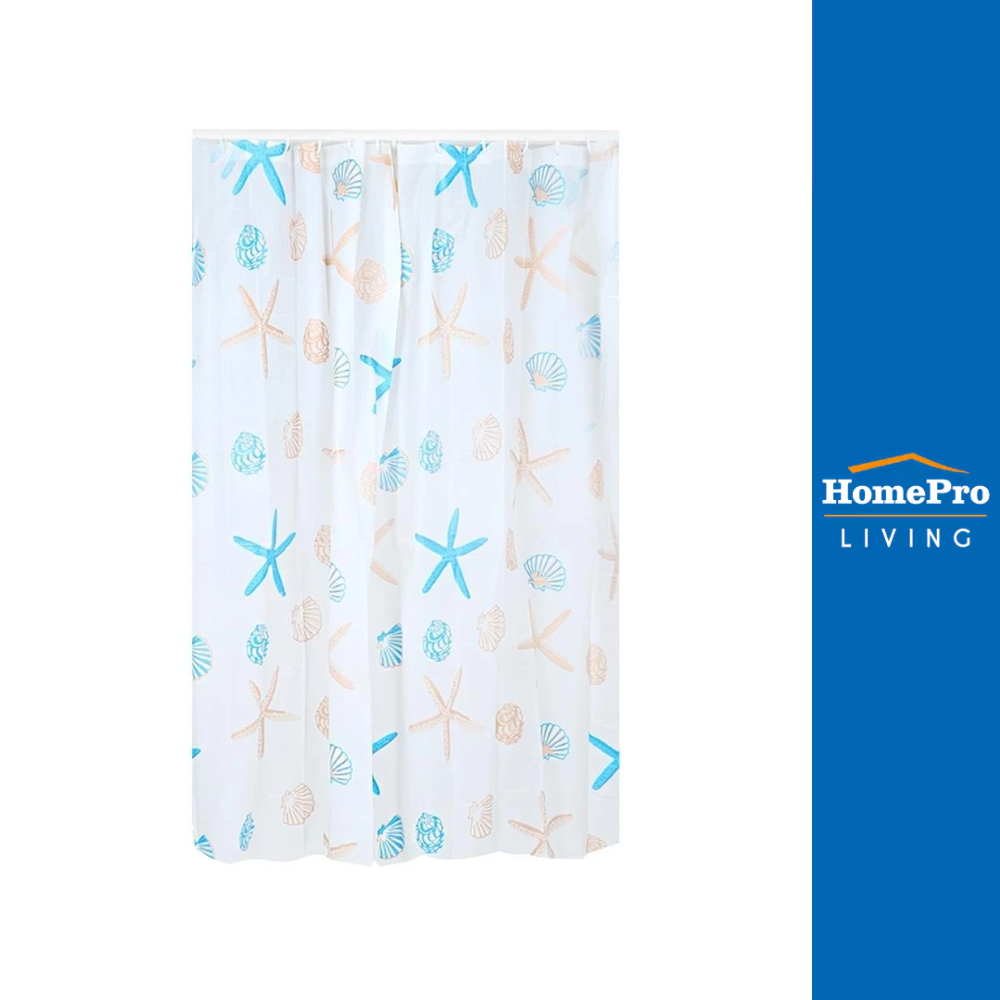 WSP ม่านห้องน้ำ PEVA SCP-18 U8058 180x180ซม. จัดส่งโดย HomePro ผ้าม่านห้องน้ำ ม่านกั้นอาบน้ำ