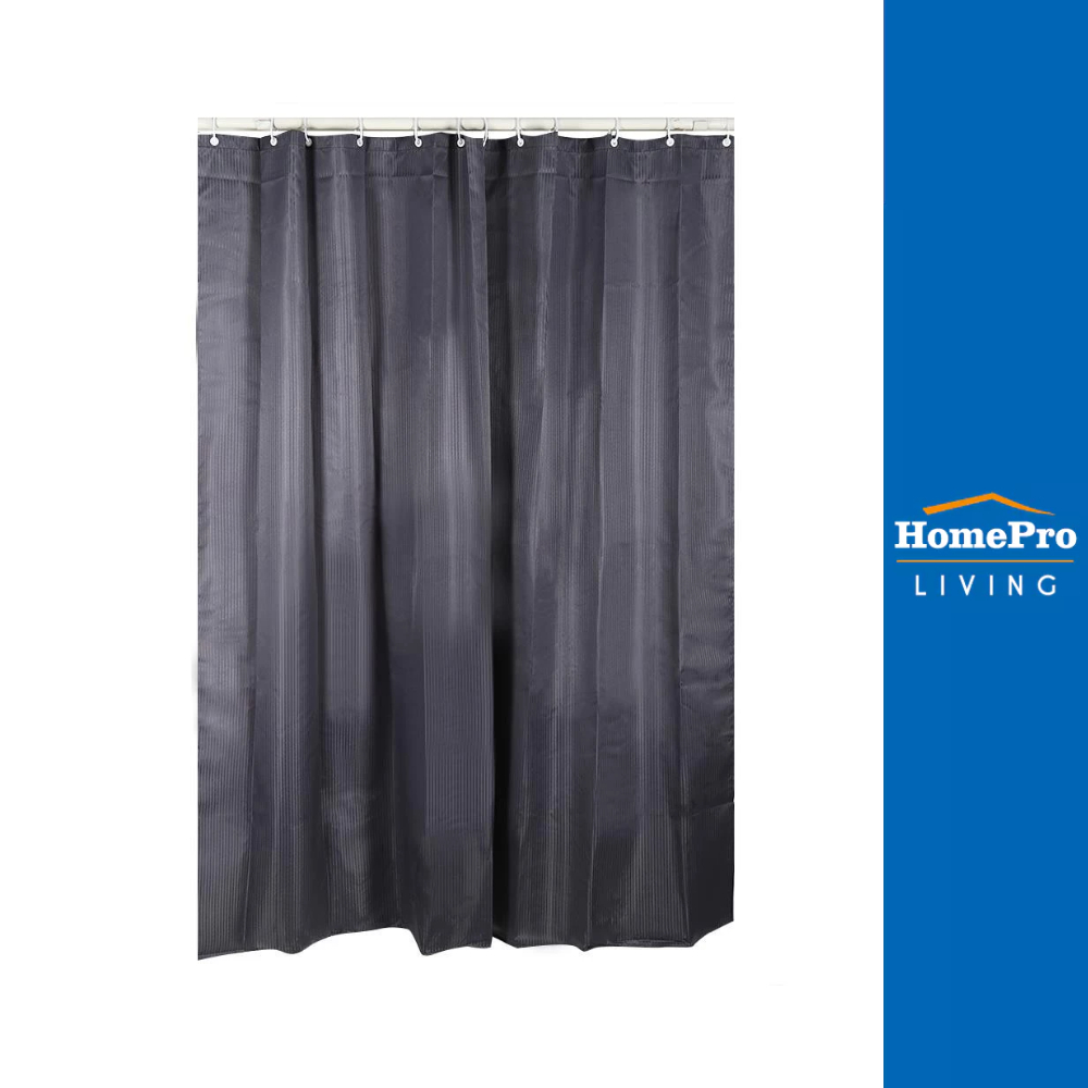MOYA ม่านห้องน้ำ POLYESTER ST20-Grey 180x180ซม. จัดส่งโดย HomePro ผ้าม่านห้องน้ำ ม่านกั้นอาบน้ำ