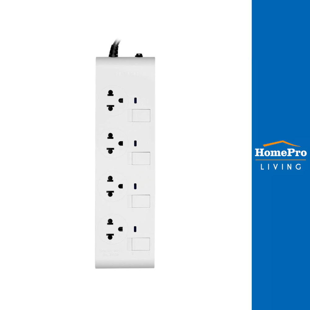HACO รางปลั๊กไฟ 3ช่อง 3สวิตซ์ EPN-3S3EB/3 16 แอมป์ 3 ม. จัดส่งโดย HomePro