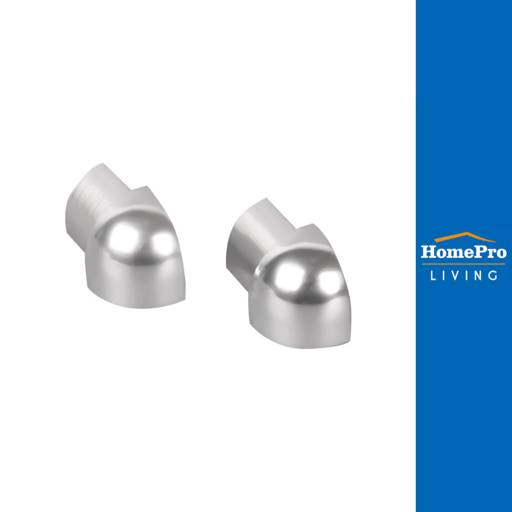 HomePro ตัวปิดมุมคิ้วอะลูมิเนียมแบบโค้ง 12 มม.สีอะลูมิเนียม แบรนด์ TARA