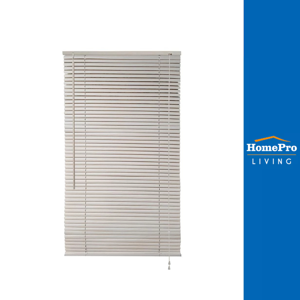 HomePro มู่ลี่ ไวนิล WOOD 120X160cm สีครีม แบรนด์ HLS