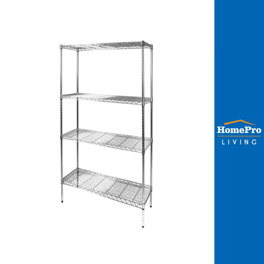 FURDINI ชั้นวางของโล่ง FRAME LR86T4 สีโครม จัดส่งโดย HomePro