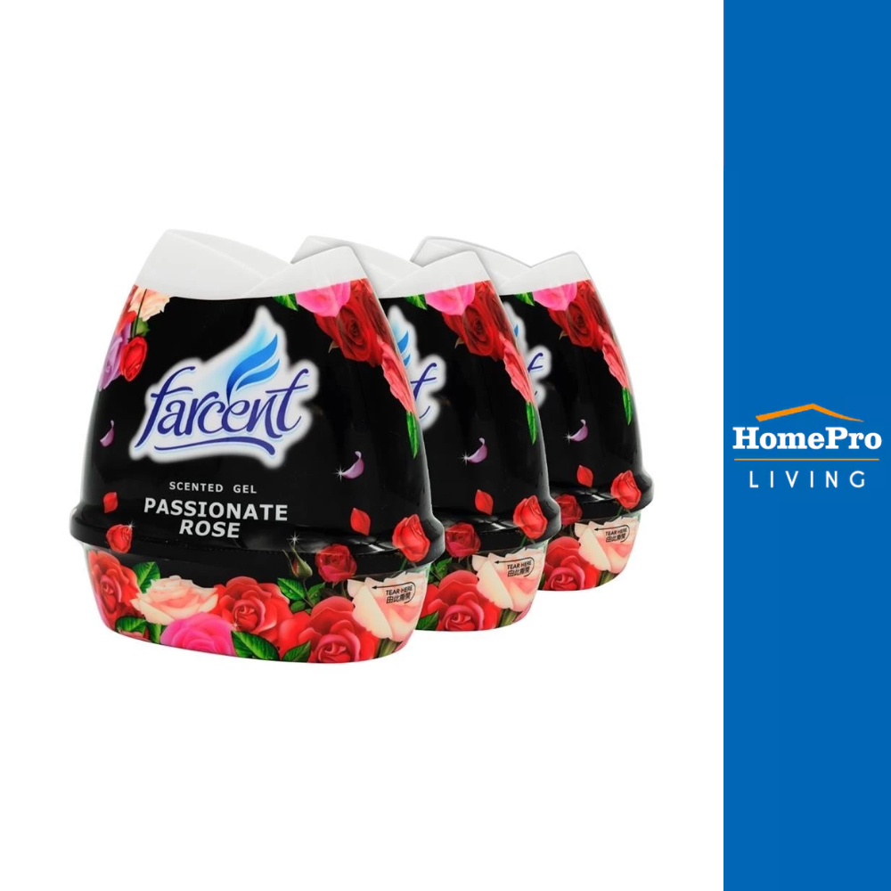 FARCENT เจลปรับอากาศ PASSIONATE ROSE 200 กรัม แพ็ก 2 แถม 1 จัดส่งโดย HomePro