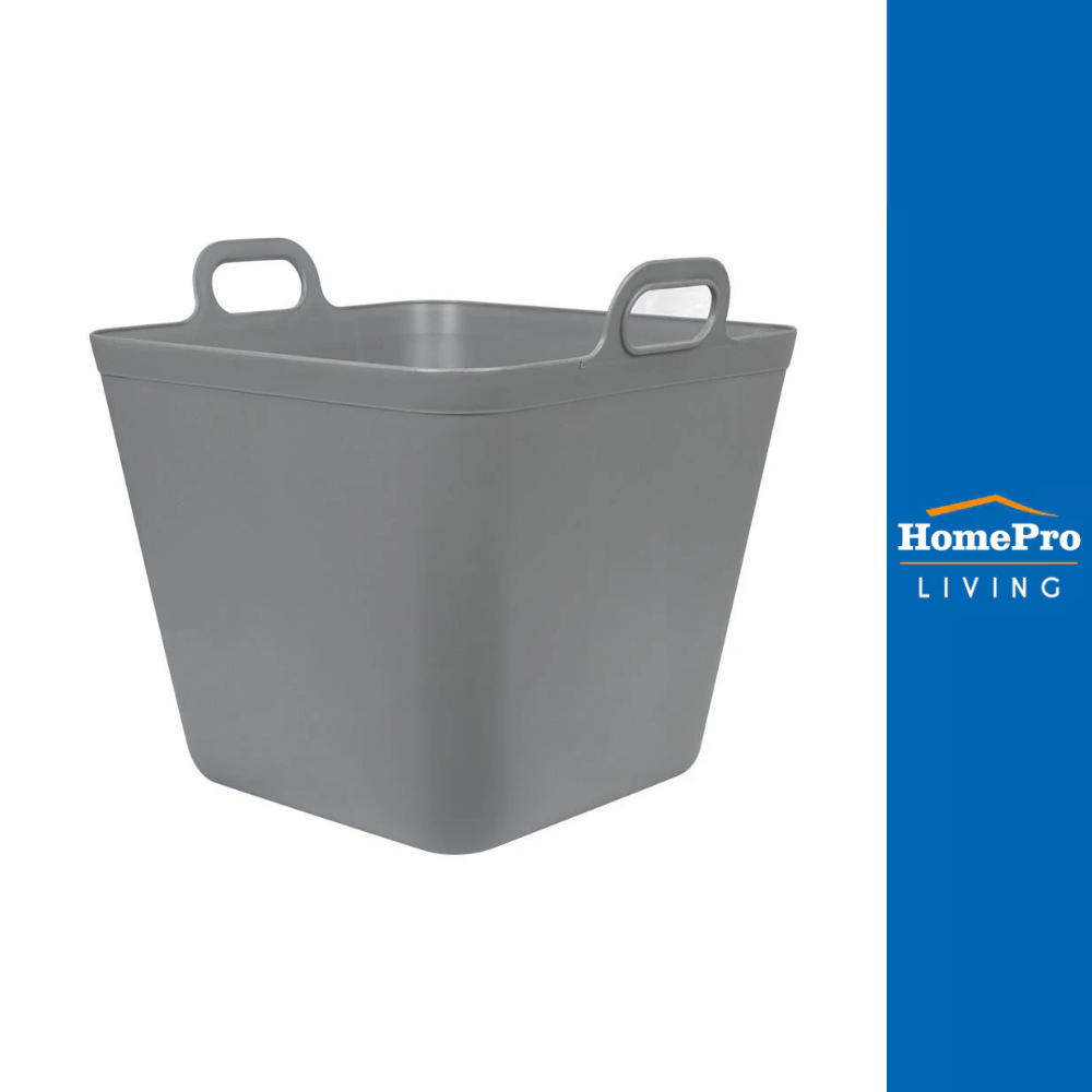 HomePro กล่องหูหิ้ว STACKO รุ่นมินนี่ เอียร่า 30x30x30.5 ซม. สีเทา แบรนด์ STACKO