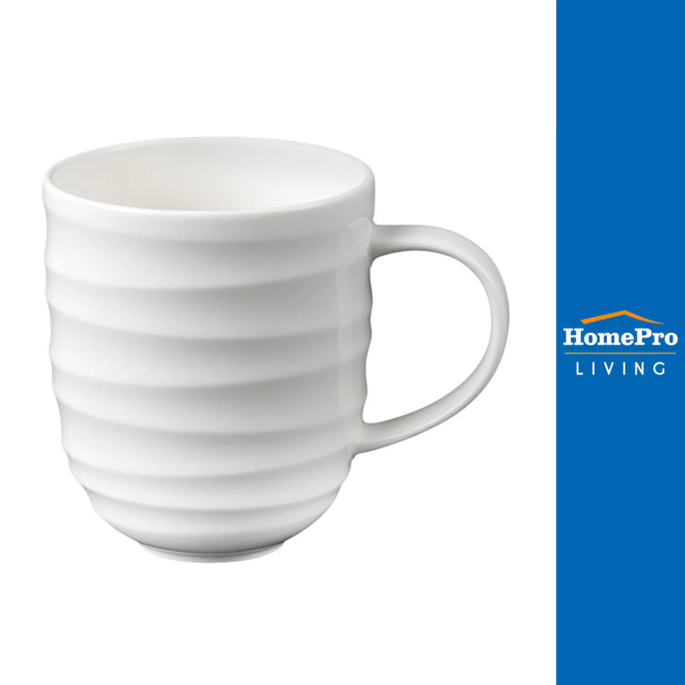 QUALITIER ถ้วยหู FINE PORCELAIN 350ml KECH AQUA จัดส่งโดย HomePro