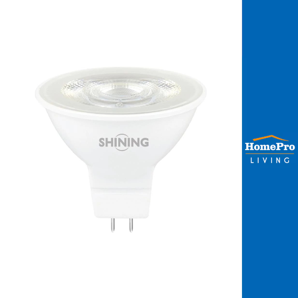 SHINING หลอด LED MR16 7 วัตต์ WARM WHITE GU5.3 จัดส่งโดย HomePro