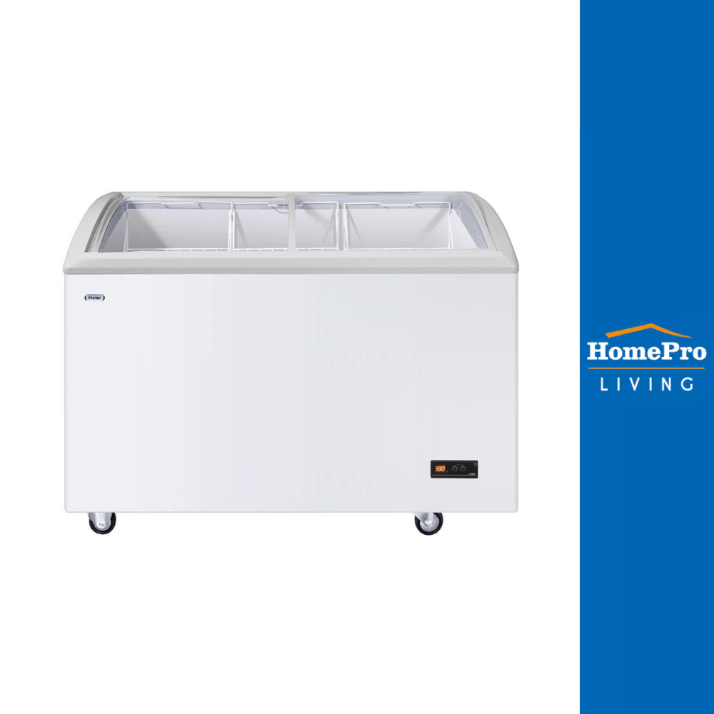 HAIER ตู้แช่แข็งฝากระจกโค้ง รุ่น SD-332DP สีขาว
