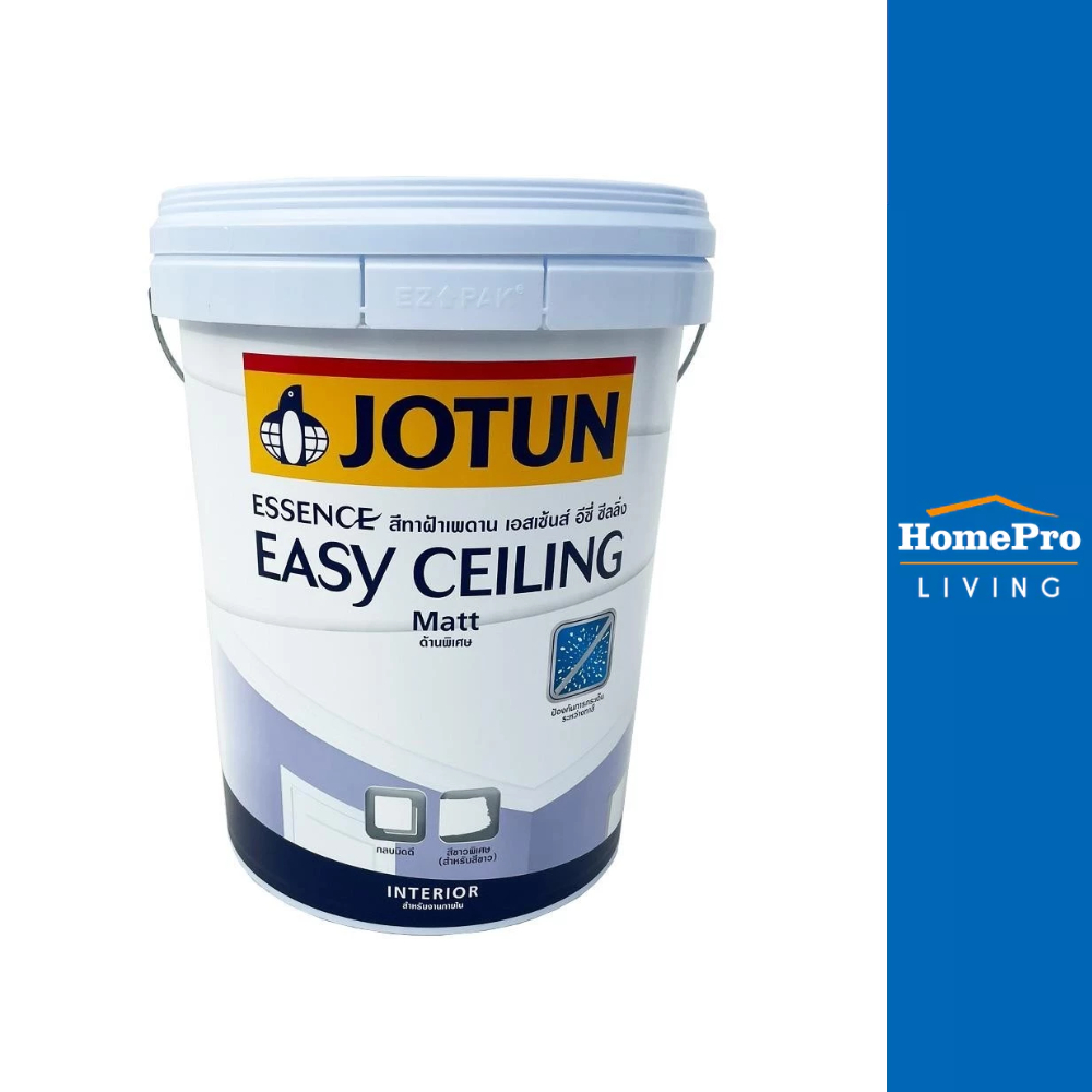 JOTUN สีน้ำทาฝ้า ESSENCE EASY CEILING สีขาว ด้าน 18 ลิตร จัดส่งโดย HomePro