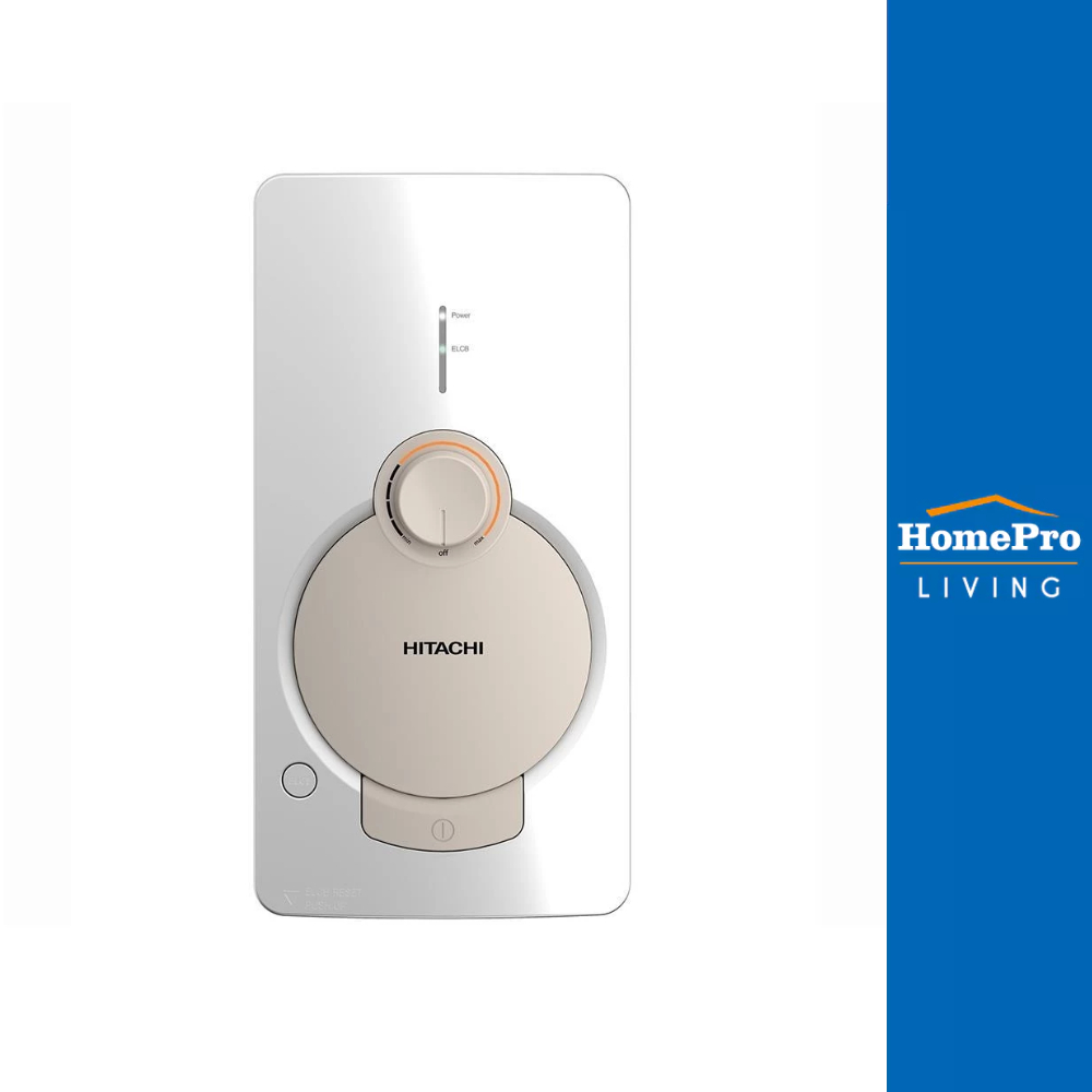 HITACHI เครื่องทำน้ำอุ่น HES 38GS 3800 วัตต์ สีขาว จัดส่งโดย HomePro