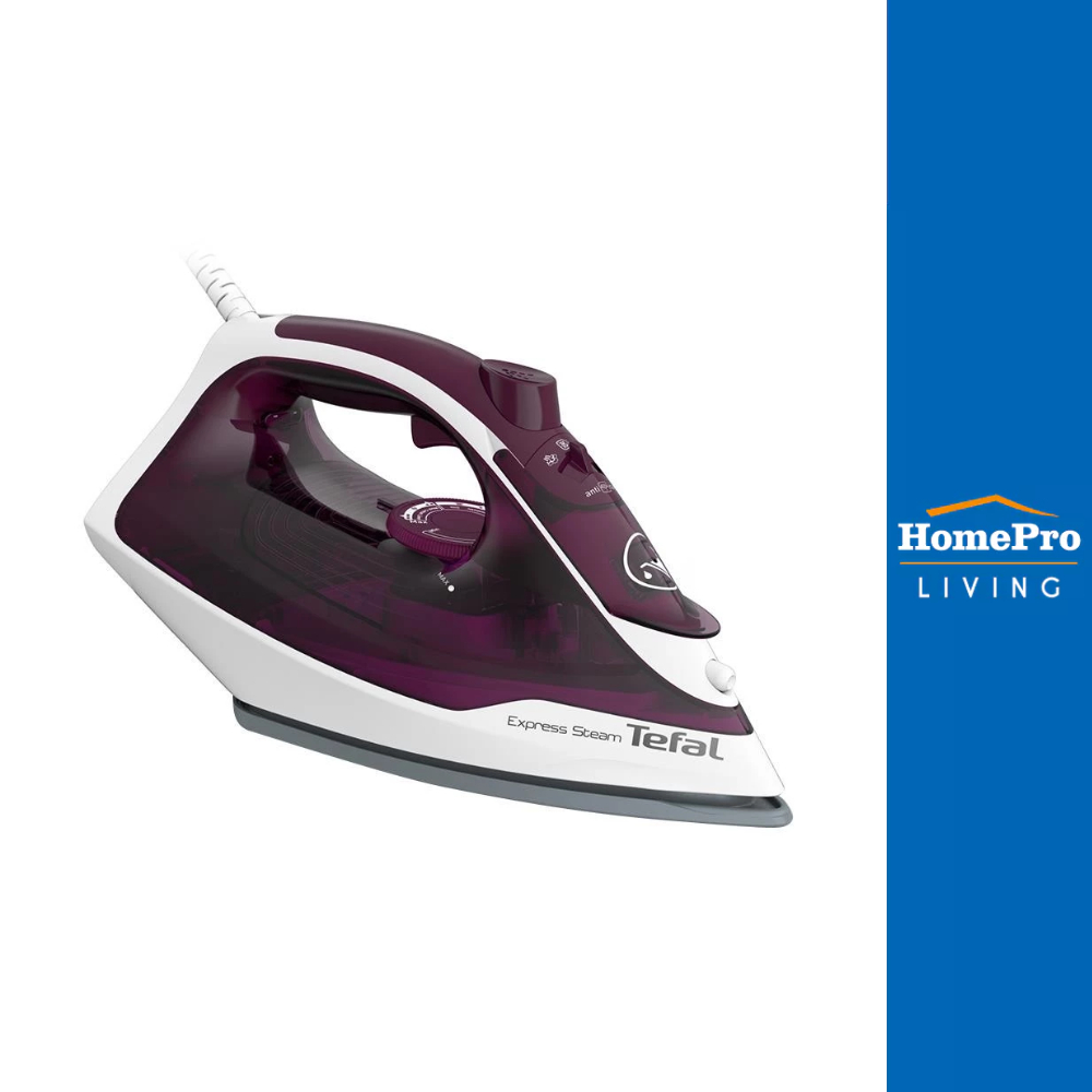 TEFAL เตารีดไอน้ำ รุ่น FV2845T0 สีม่วง/ขาว 270มิลลิลิตร