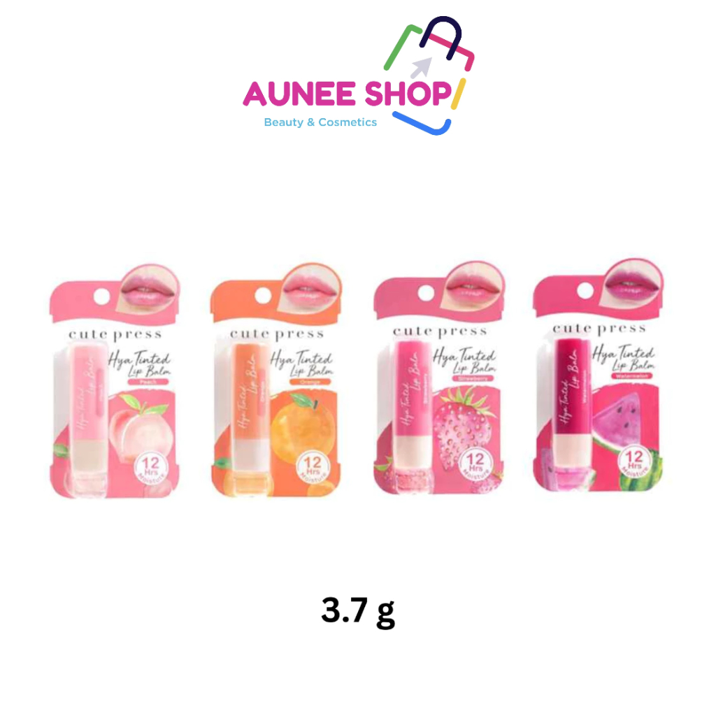 ส่งฟรี/มีไลฟ์ ลด50% CUTE PRESS Hya Tinted Lip Balm ลิปบาล์ม 3.7g คิวเพลส ลิปมัน ลิปไฮยา ริมฝีปากชุ่มชื่น