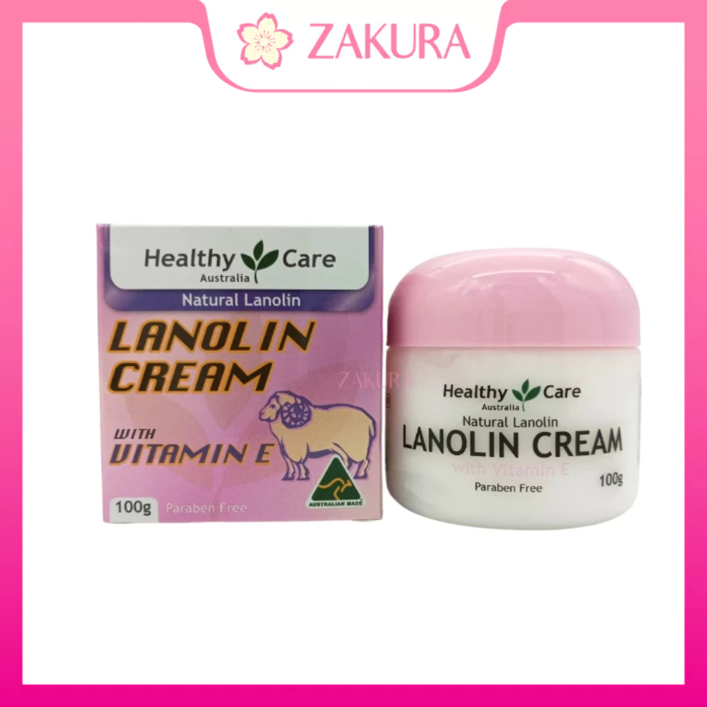 Healthy Care Lanolin Cream With Vitamin E 100g