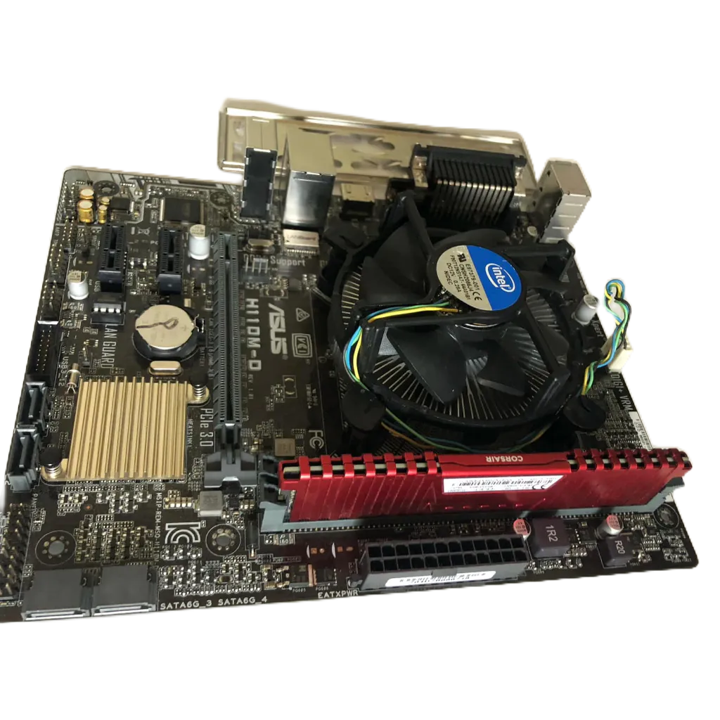 CPU+MB เจน6 DDR4 CPU Core I5 6500 + MB H110M-K MB Socket 1151 DDR4 + ซิงค์ + ฝาหลัง ประกัน 30 วัน