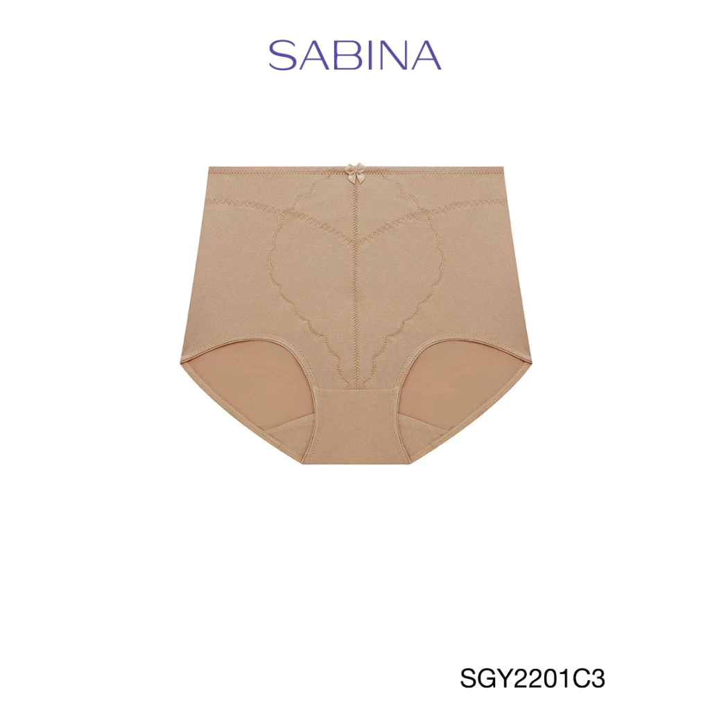 Sabina กางเกงในกระชับสัดส่วนเอวสูงปานกลาง Medium Support รหัส SGY2200C3 - สีเนื้อเข้ม