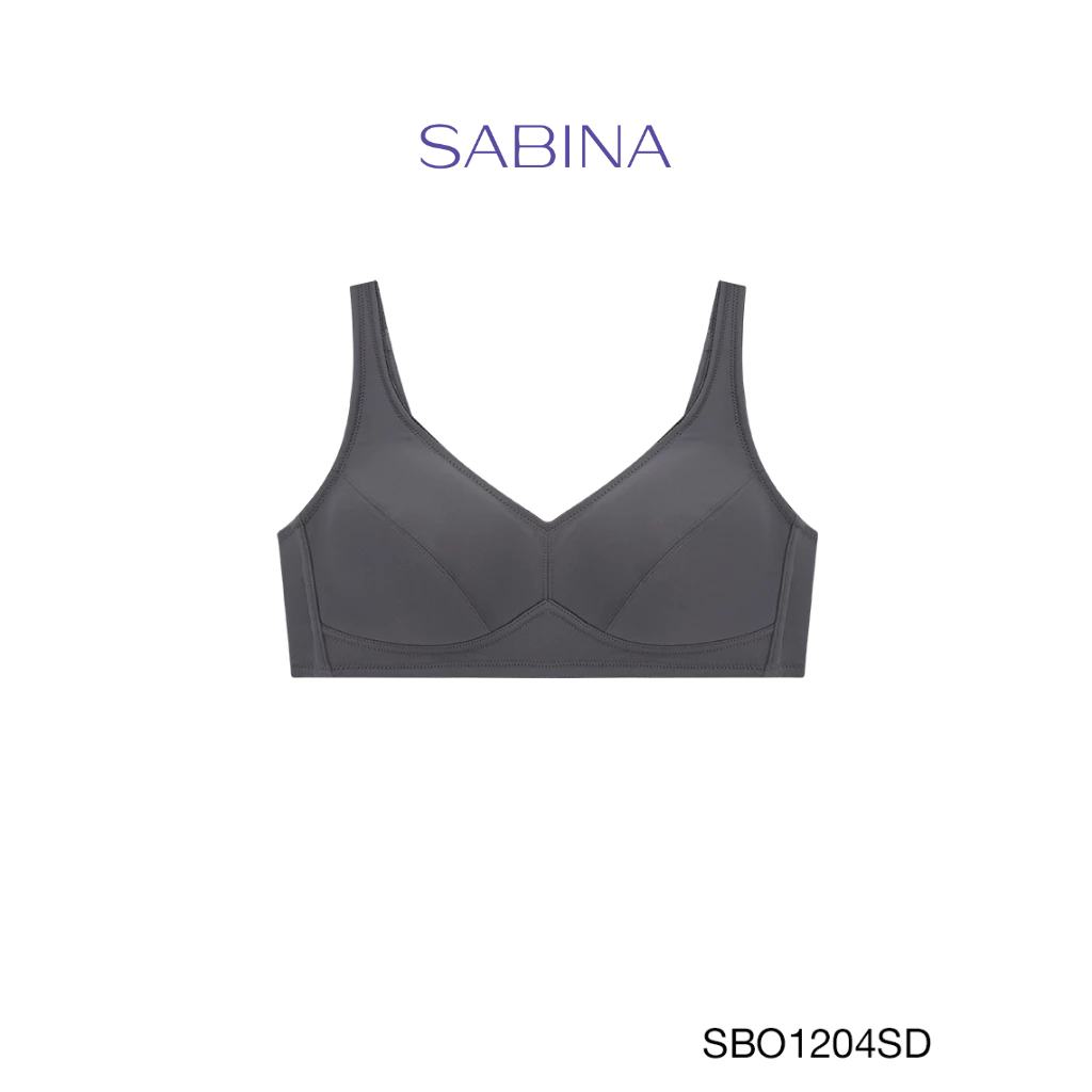 Sabina เสื้อชั้นใน Invisible Wire (ไม่มีโครง) รุ่น Function Bra รหัส SBO1204SD สีเทาเข้ม