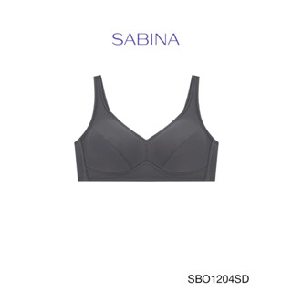 Sabina เสื้อชั้นใน Invisible Wire (ไม่มีโครง) รุ่น Function Bra รหัส SBO1204SD สีเทาเข้ม