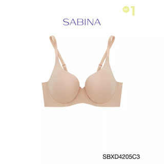 Sabina เสื้อชั้นใน Invisible Wire (มีโครง) รุ่น Perfect Bra รหัส SBXD4205C3 สีเนื้อเข้ม