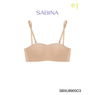 Sabina เสื้อชั้นใน Invisible Wire (ไม่มีโครง) Seamless Fit รุ่น Pretty Perfect  รหัส SBXU8900C3 สีเนื้อเข้ม