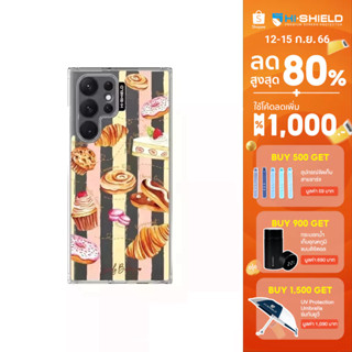 HI-SHIELD Stylish เคสใสกันกระแทก Samsung S22ultra รุ่น Bakery2