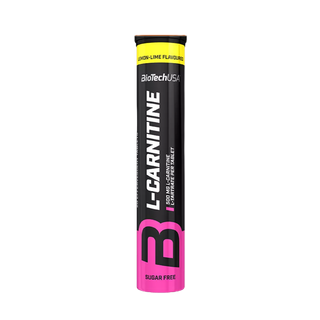 BioTechUSA L-Carnitine Effervescent Lemon 20Tabl/Pcs. (แอล-คาร์นิทีน ชนิดเม็ดฟู่รสเลม่อน) Fat burner เผาพลาญไขมัน