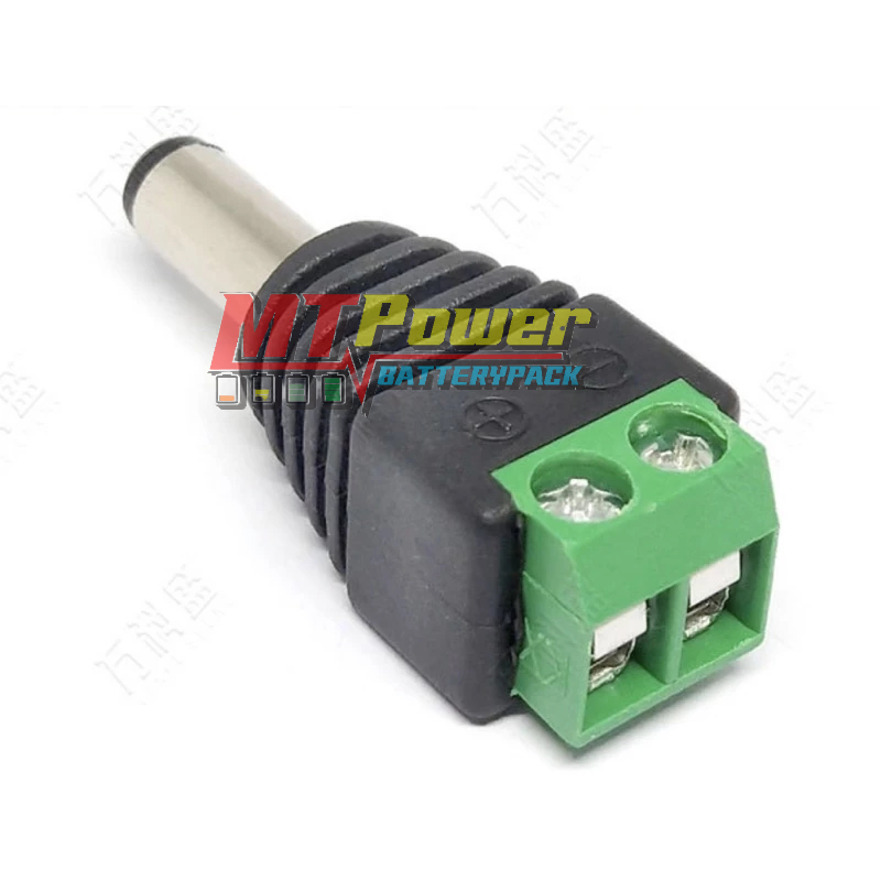 DC Connector 5.5 มม x 2.1 มม สำหรับกล้องวงจรปิด และ LED