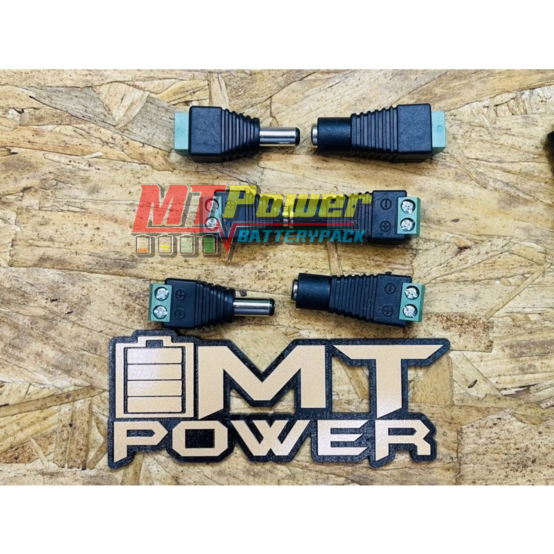 DC Connector 5.5 มม x 2.1 มม สำหรับกล้องวงจรปิด และ LED