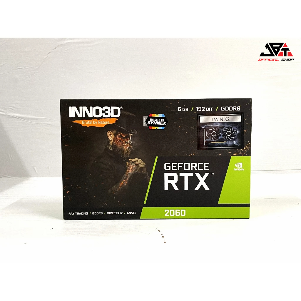 (การ์ดจอ) INNO3D GEFORCE RTX 2060 TWIN X2 - 6GB GDDR6 มือสอง