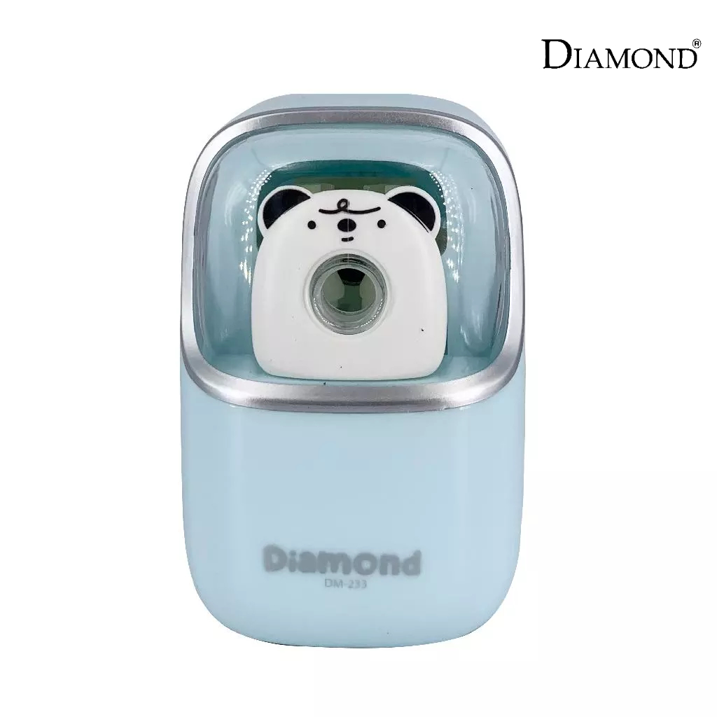 DIAMOND กบเหลาดินสอหมีฝาใส กบเหลาน่ารัก แข็งแรง ทนทาน