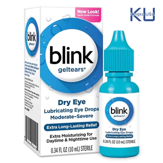 [แท้พร้อมส่ง] Blink เจลน้ำตาเทียม นำเข้า สูตรเข้มข้น ลิควิดเจลเคลือบดวงตา สำหรับผู้มีอาการตาแห้ง