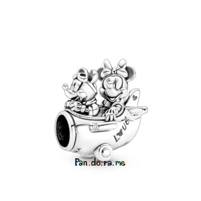 [พร้อมส่ง สินค้าแท้ 💯] Pandora Disney Mickey Mouse &amp; Minnie Mouse Airplane Charm