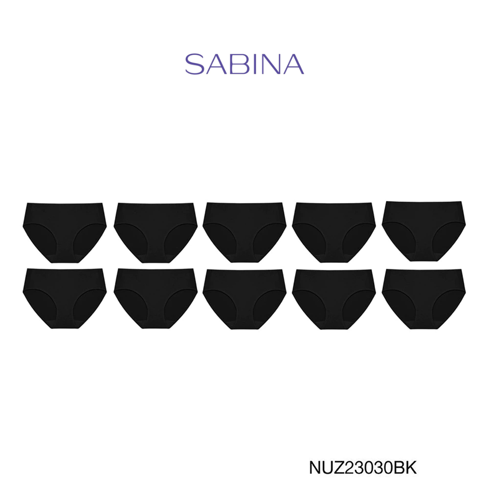 Sabina กางเกงชั้นใน (Set 10 ชิ้น) รุ่น Panty Zone รหัส NUZ23030BK สีดำ