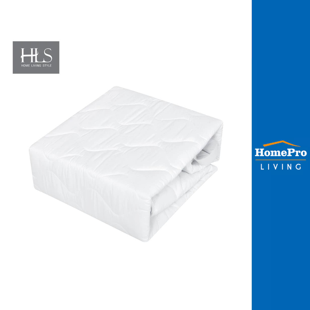 HomePro ผ้ารองกันเปื้อน สำหรับที่นอน Twin Size สีขาว แบรนด์ HLS