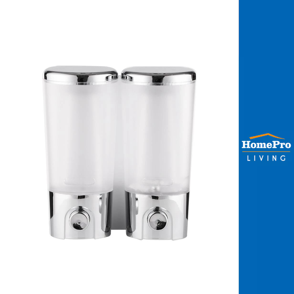 MOYA ที่กดสบู่ 2 ช่อง TG111C-2 สีใส-โครม จัดส่งโดย HomePro