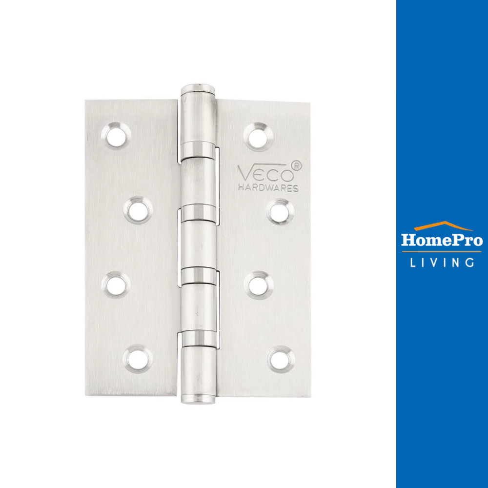 HomePro บานพับ  403020 PRO 4X3 นิ้ว สีสเตนเลส แพ็ก 3 ชิ้น แบรนด์ VECO