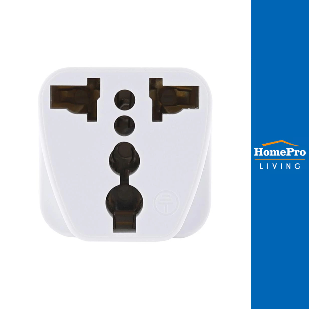 TOSHINO ปลั๊กแปลง 2 ขาแบน  CO-7B สีขาว